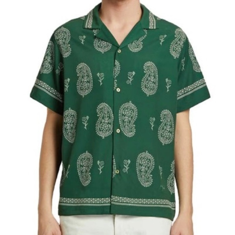 PROFOUND Green Paisley Men's Shirt